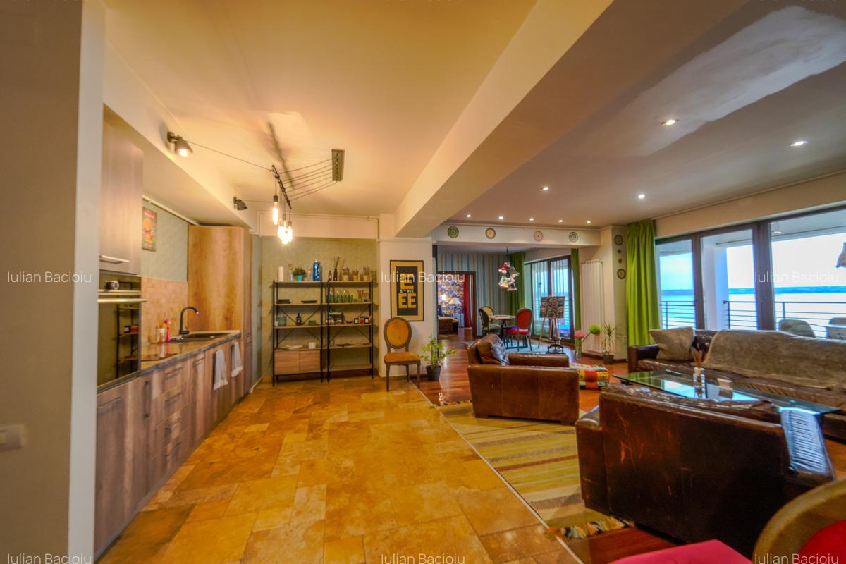 Mamaia 3 camere lux terasă cu  vedere frontala la lac parcare subterana - 4