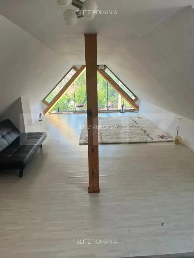Mansarda de inchiriat 2 camere, 65 mp, ideala pentru locuit sau birou, Budiu - 3