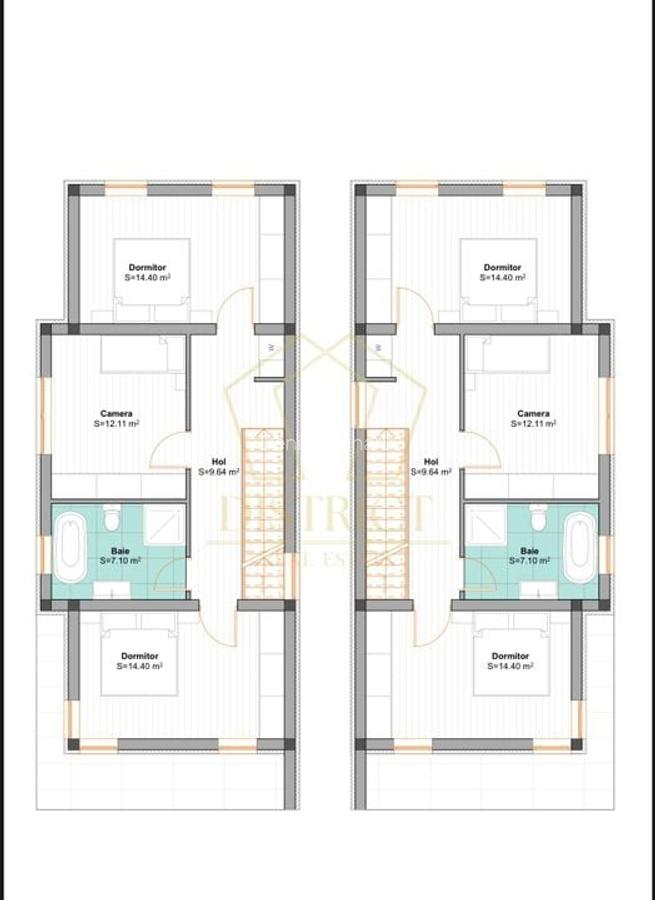 Duplex cu 4 camere, despărțit prin camera tehnica | Mosnita Noua | Barista - 6