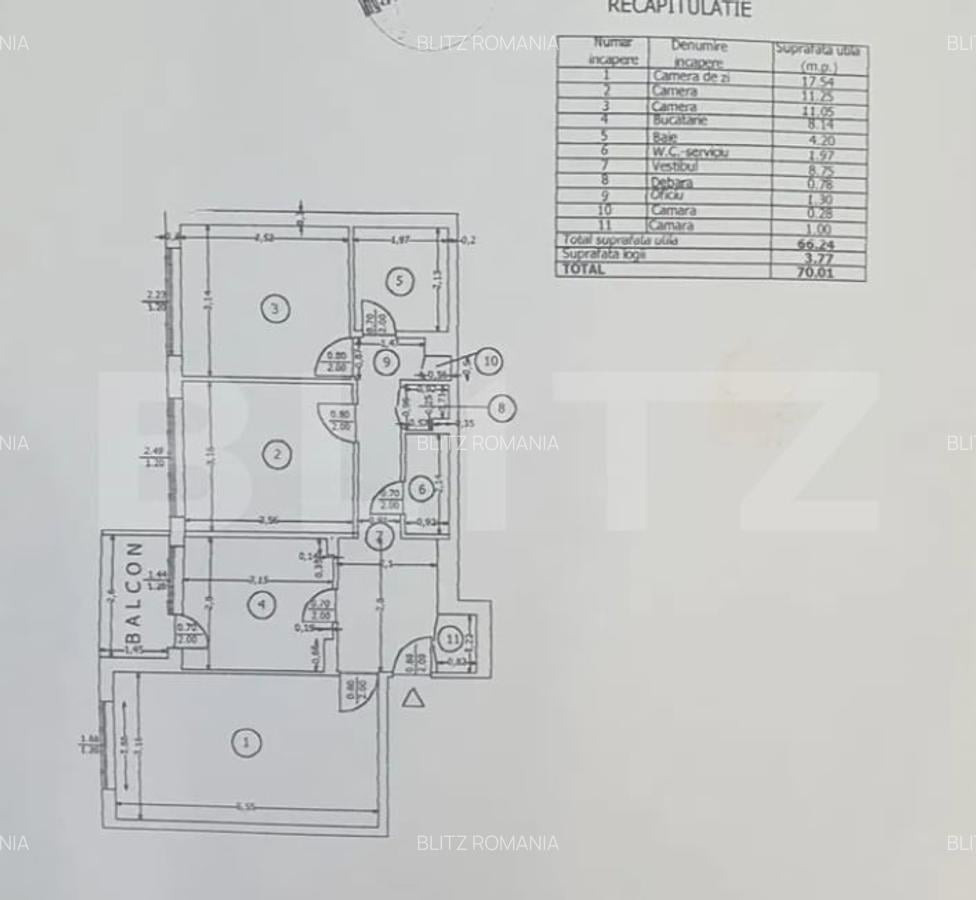 Apartament cu 3 camere, la cheie - Sector 5 - 11 Apartament cu 3 camere, la cheie - Sector 5 - 11