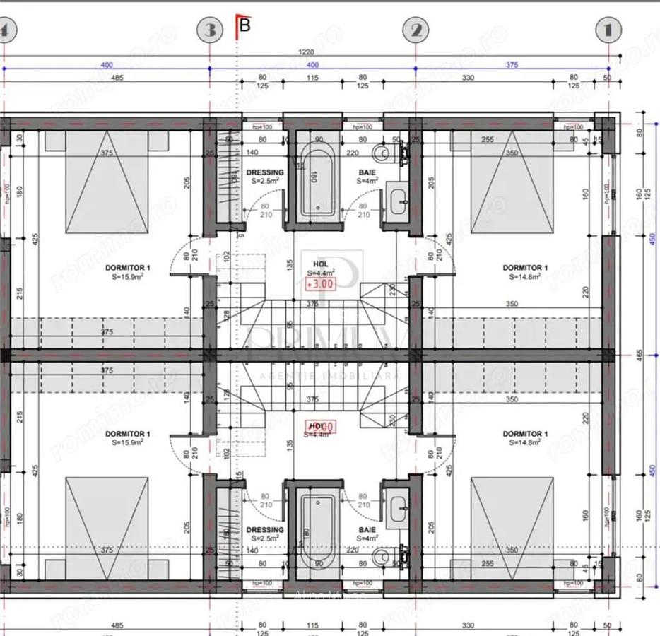 Duplex toate utilitatile - personalizare interioara - zona excelenta - bucatarie inchisa - 4