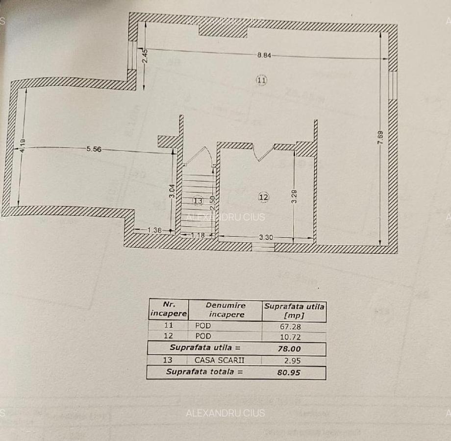 Floreasca-Barbu Vacarescu Apartament  în vilă - Et 1 + pod amenajabil 159mp - 10