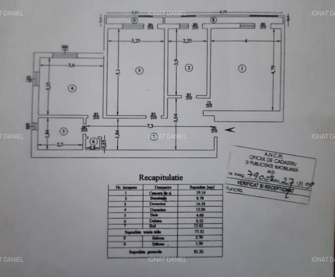 Apartament cu 3 camere decomandat, zona Nicolina - 1