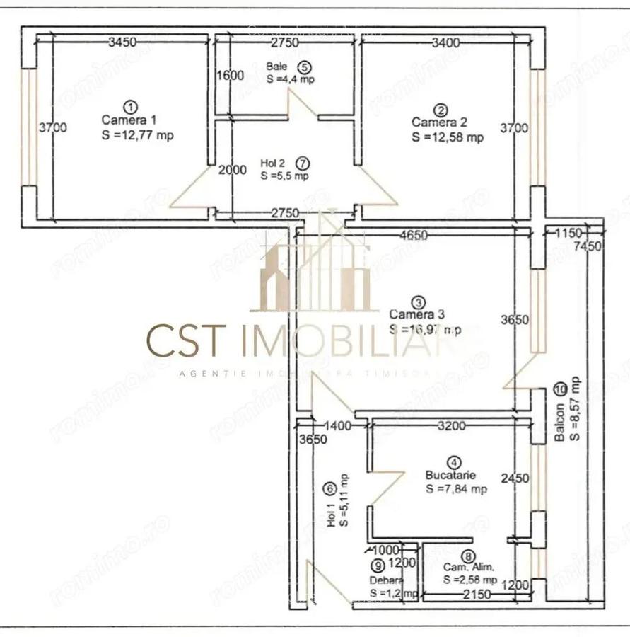 Apartament 3 camere renovat Bulevardul Take Ionescu - 4