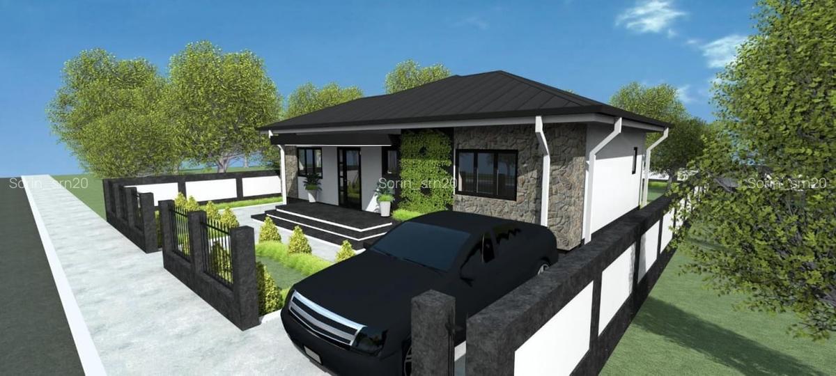 Cumpan- 4 camere la alb+ teren - 5