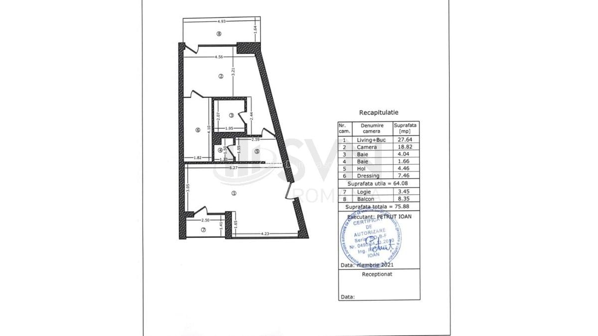 Apartament cu 2 camere semidecomandat în Banu Manta - 6