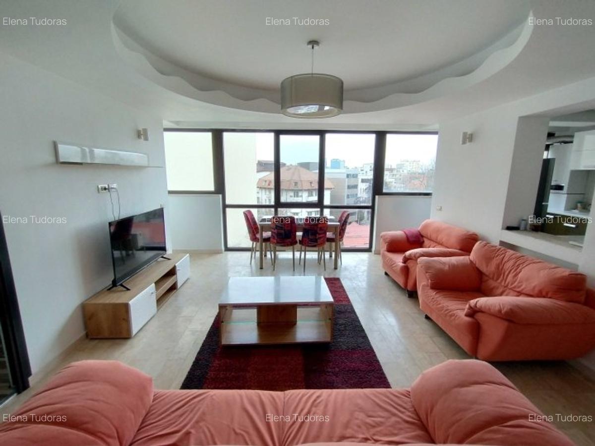 Apartament 3 camere, 72 mp, zona Dorobanti, bloc nou, centrala proprie, mobilat - 1