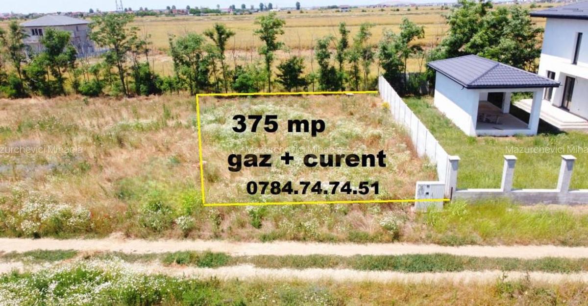 Teren INTRAVILAN cu gaz si curent - com Berceni - 2