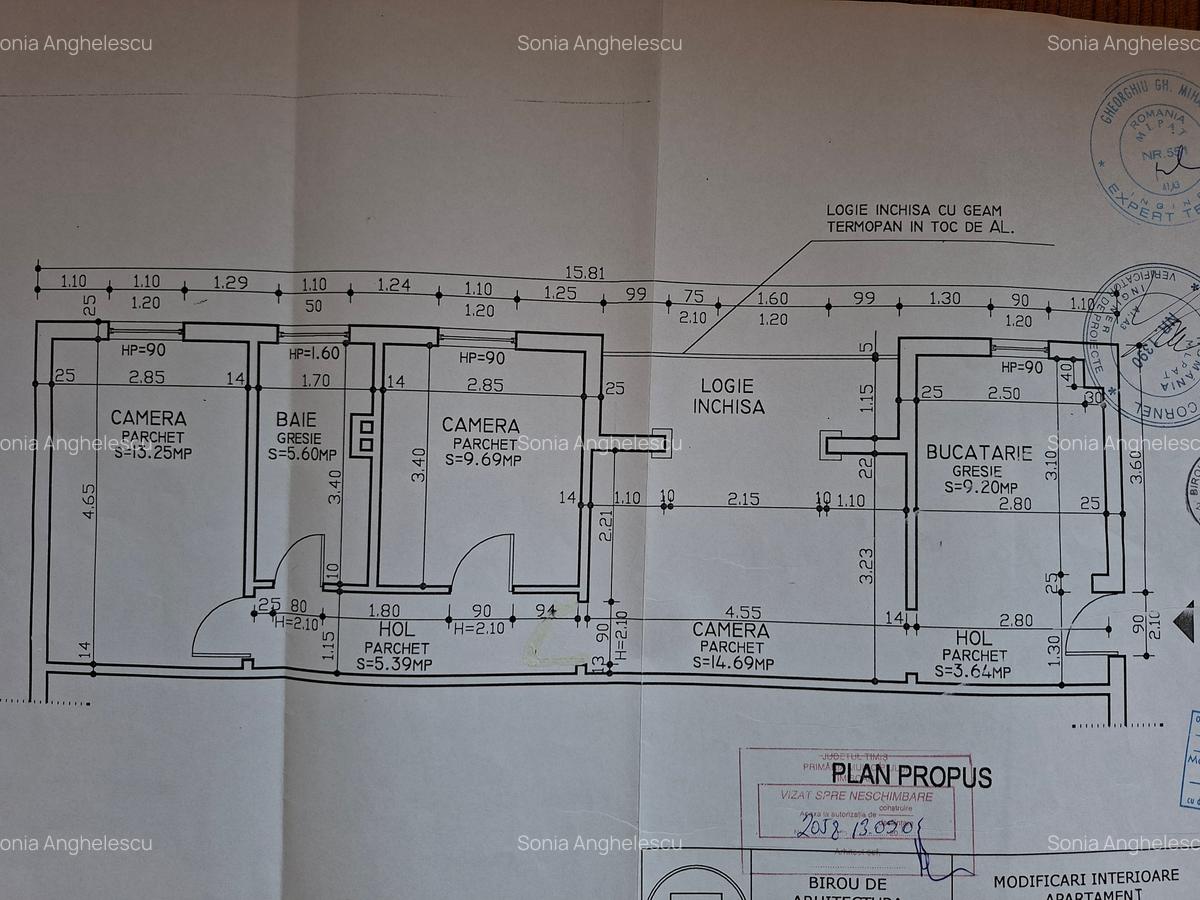 Apartament cu 3 camere semidecomandat în Circumvalațiunii - 2