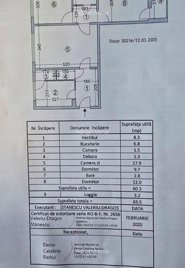 Apartament 3 camere Titan decomandat etaj 2/4 - 10