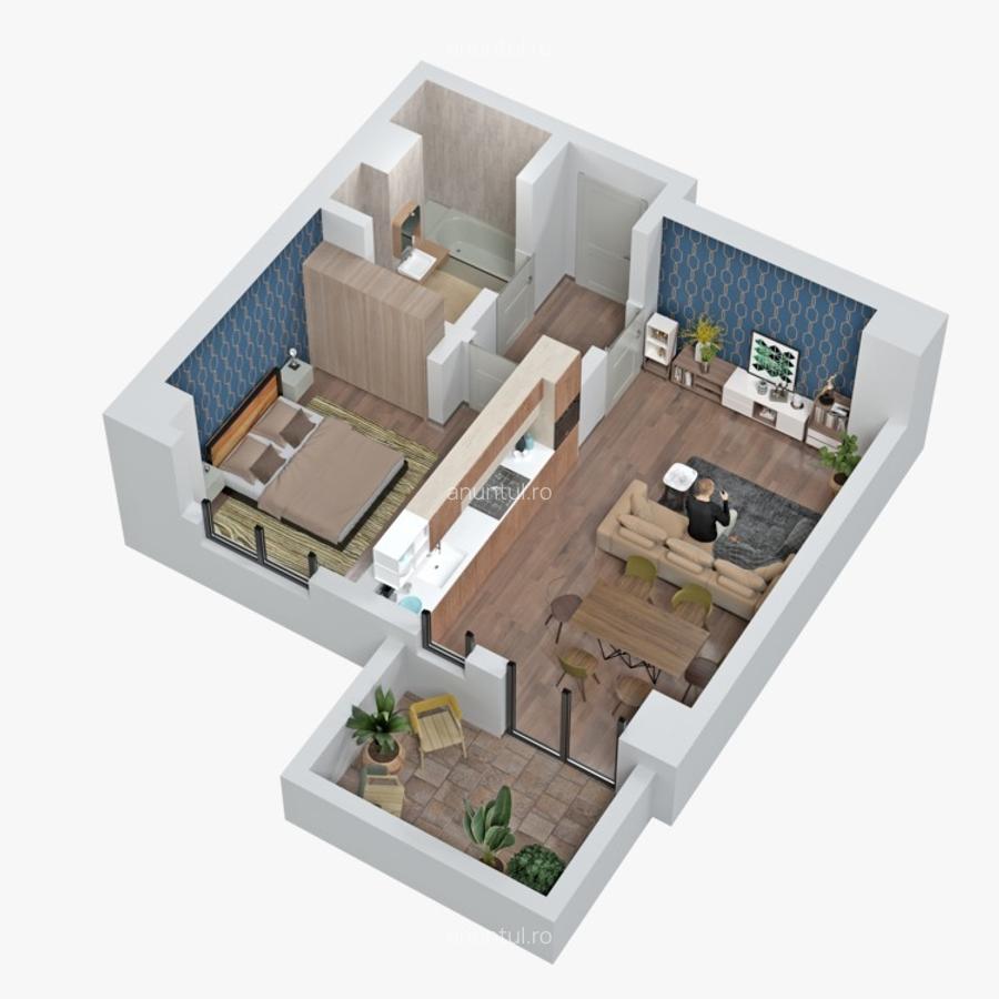 Ansamblul Central Address, Parc Carol apartament 2 camere - 2