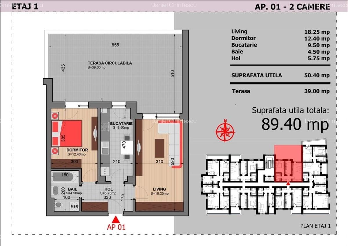 Apartament 2 Camere Cu Terasa Sector 4 Grand Arena 89.4Mp - 6