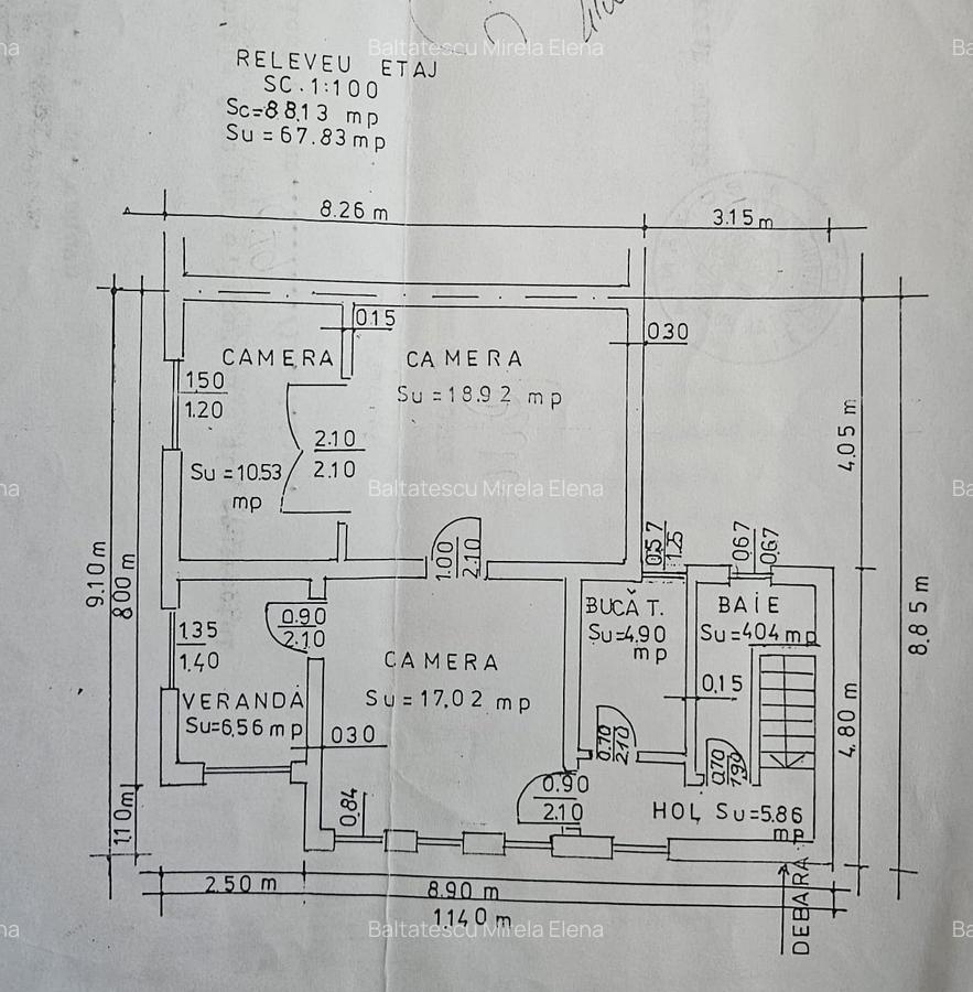 Casa P+1E+M, cu 5 camere în Cantacuzino – ideală birouri sau locuință - 53