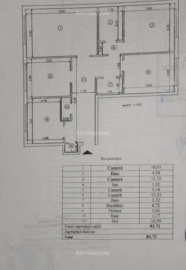 4 Camere Decomandat 84mp zona Nicolina 1 LIDL Prima Statie - 2