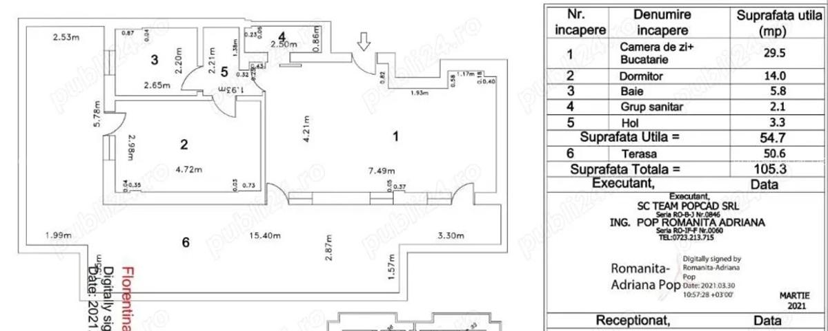 Vand Penthouse 2 camere + terasa 50 mp Bragadiru, Str. Verii 23 - 9