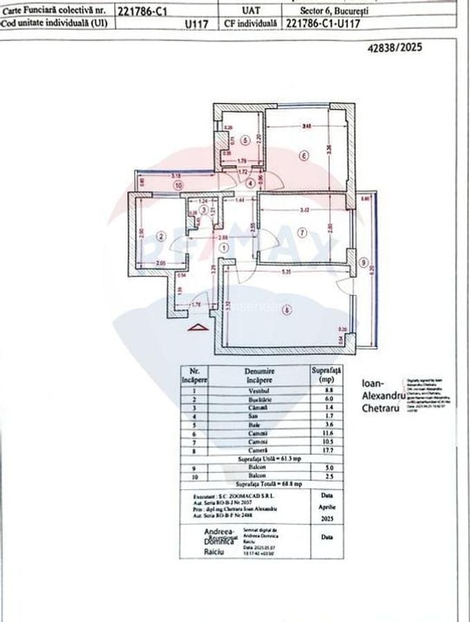 Apartament cu 3 camere in bloc reabilitat in zona Valea Ialomitei - 9
