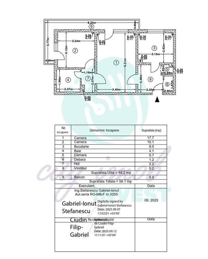 Apartament spatios la 10 minute pietonale de statia de METROU - 9