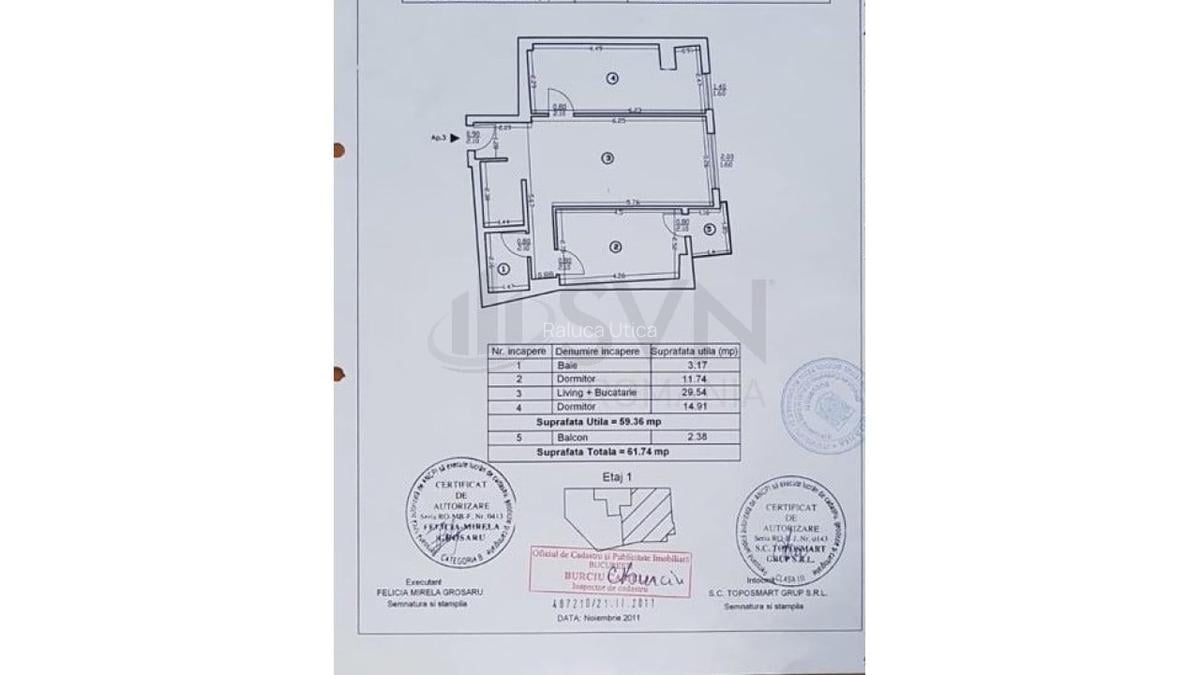 REA1018422 3 camere bloc nou cu parcare subterana Barbu Vacarescu - 15