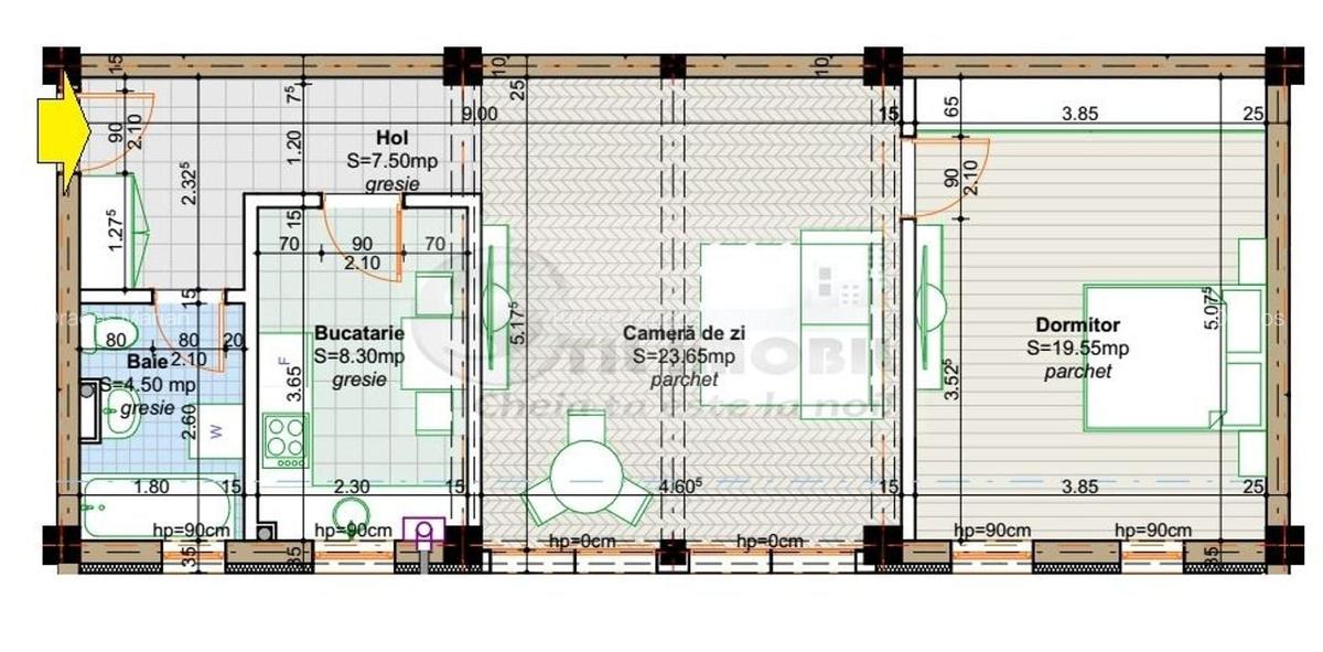 Apartament, intabulat, 2 camere nou de vanzare in Iasi Valea Lupului - 2 Apartament, intabulat, 2 camere nou de vanzare in Iasi Valea Lupului - 2