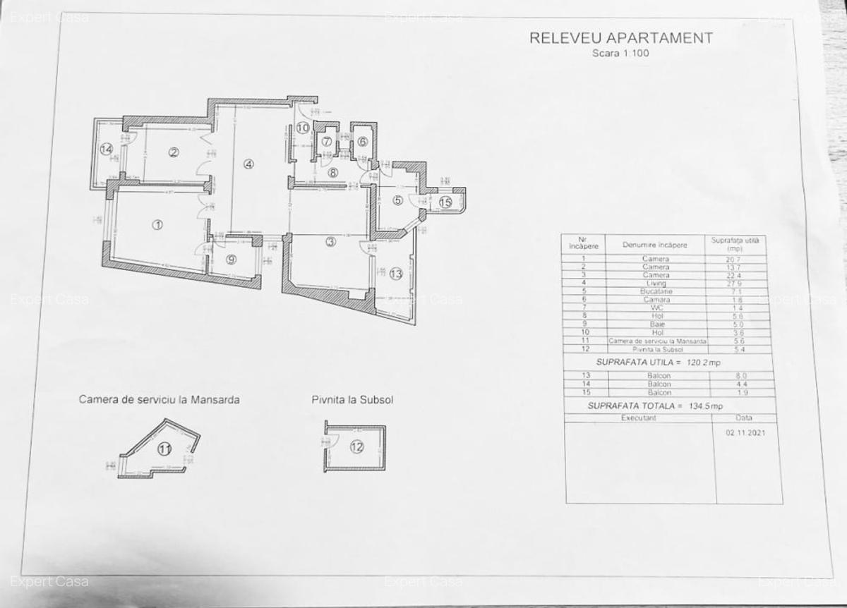 3 Camere | Universitate | Mosilor | 134mp - 20