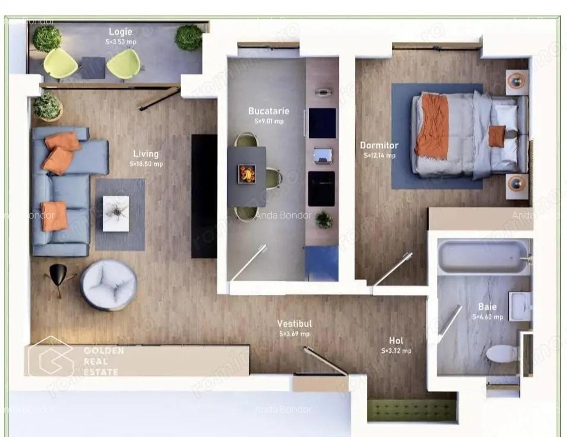 Apartament 2 camere zona Nord Finalizare Martie 2026 - 7