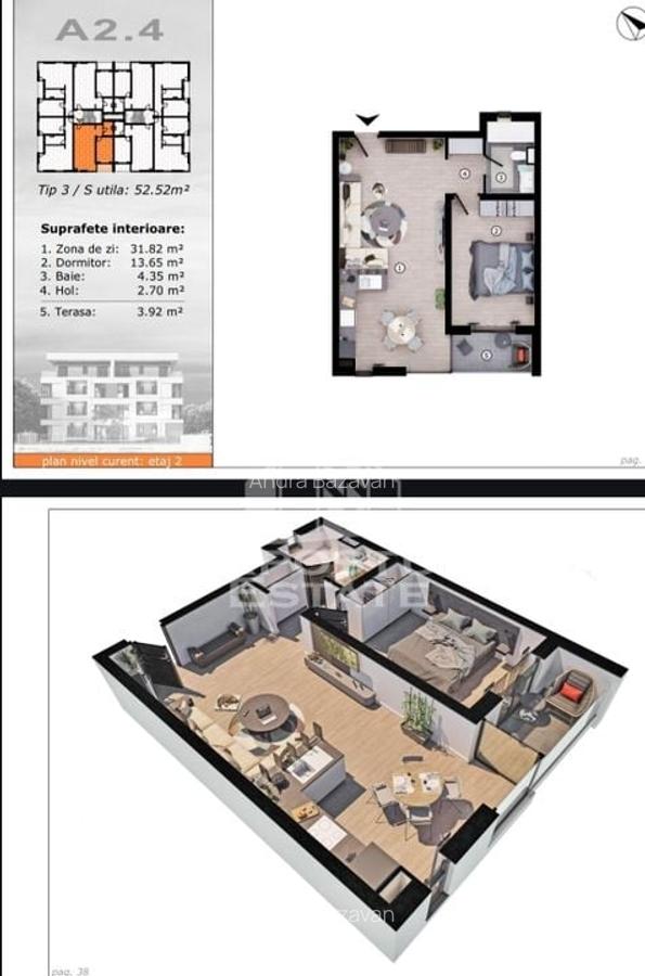 Apartament cu 2 camere semidecomandat în Torontalului - 8
