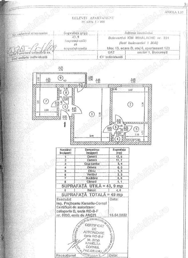 De inchiriat Apartament 2 camere Zona Ion Mihalache 1 Mai (FARA AGENTIE) - 4