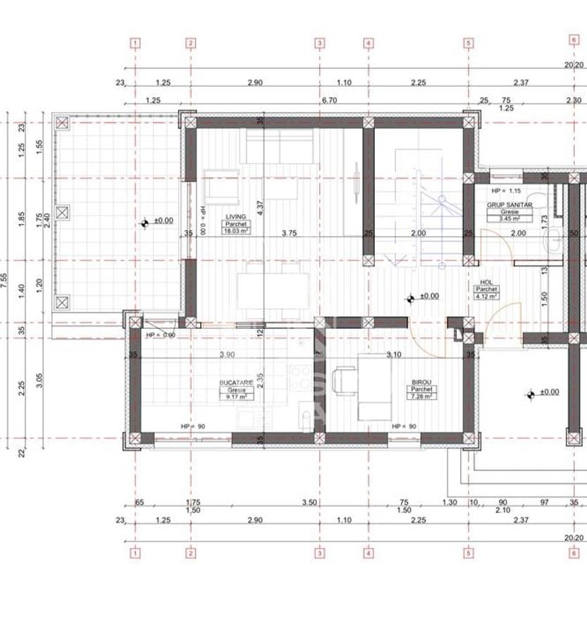 Duplex despartit prin baie si hol cu 3 dormitoare si dressing in Giroc - 16