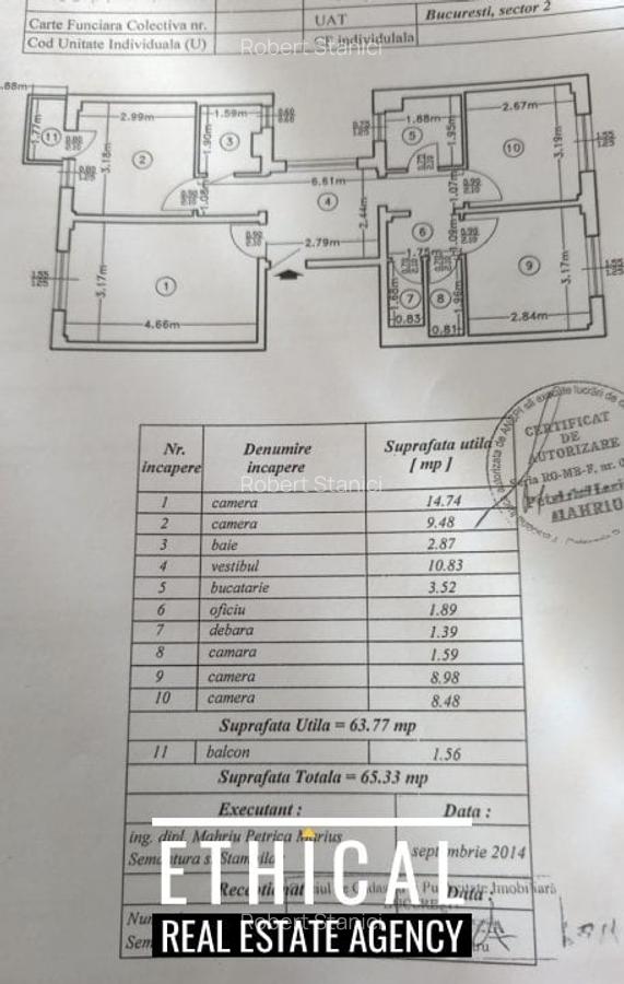4 camere gata de mutat. 0% comision! Pantelimon -Biserica Marcuta. - 16