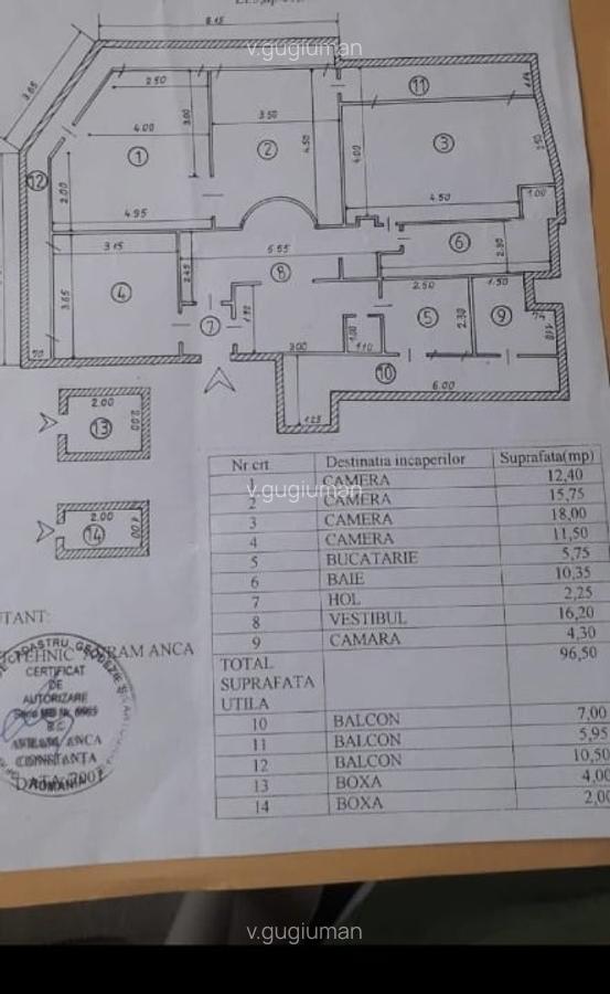 Penthouse 4 camere ultracentral, 125 mp, balcon panoramic, vedere Casa Poporului - 13