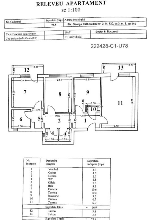 Proprietar inchiriez ap. 3cam 2bai decomandat 1980 6/10 renovat - 6
