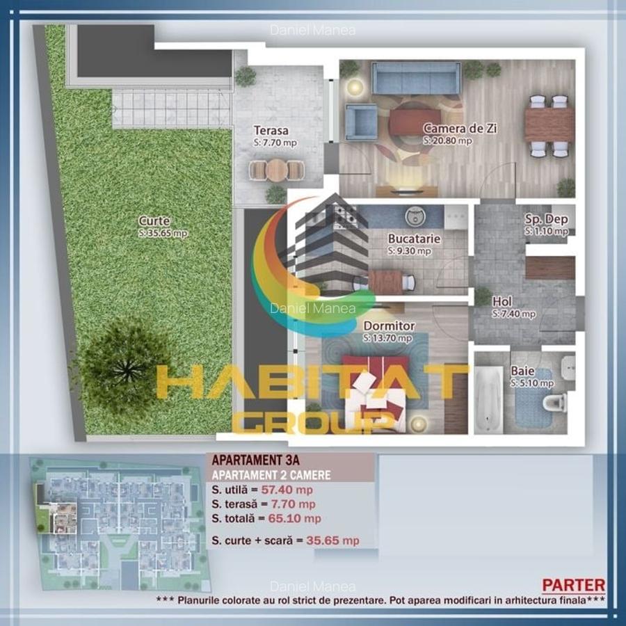 Pallady-2 cam, dec, incalzire in pardoseala, gradina de 35mp - 3