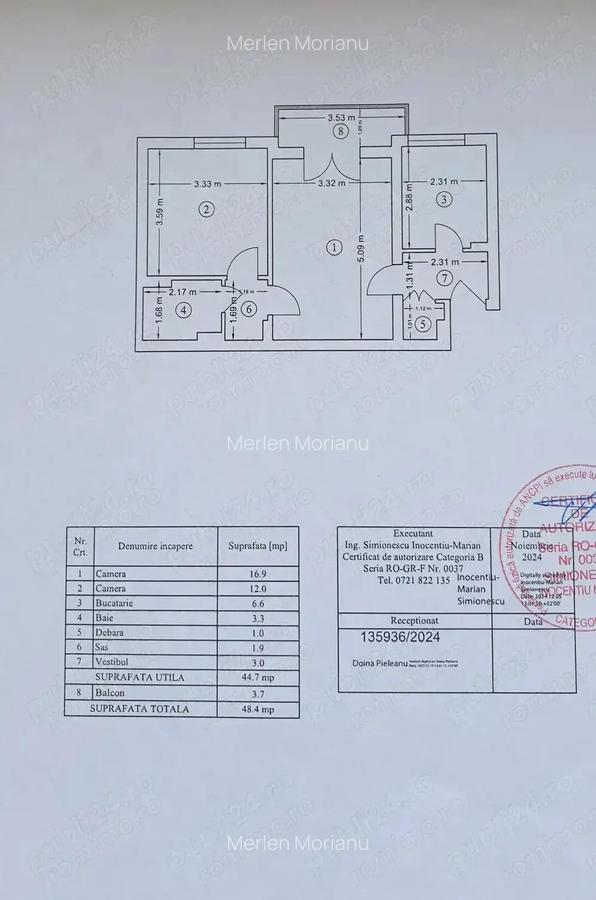 Apartament 2 camere Titan-metrou Costin Georgian - 6