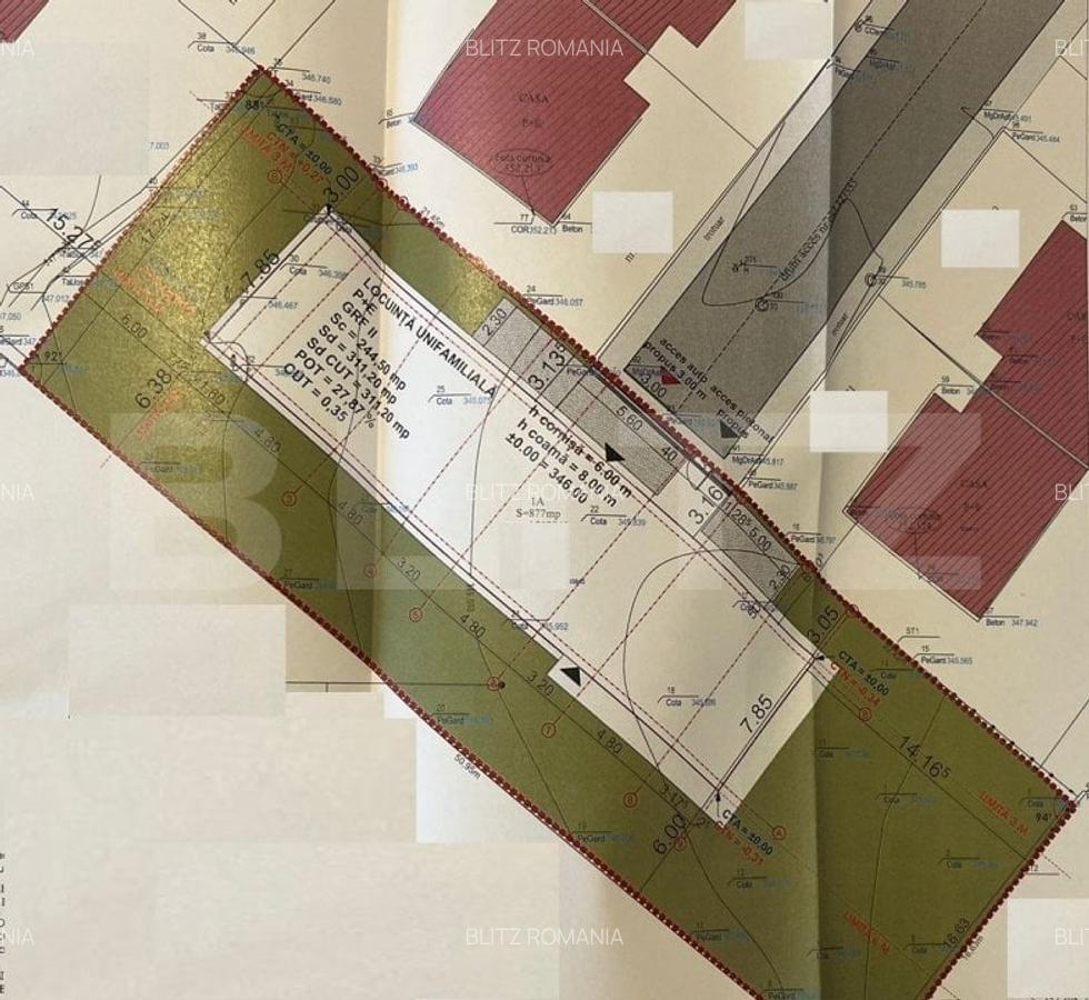 Exclusivitate! Teren intravilan, 877 mp, autorizatie construire, zona Borhanci - 2 Exclusivitate! Teren intravilan, 877 mp, autorizatie construire, zona Borhanci - 2