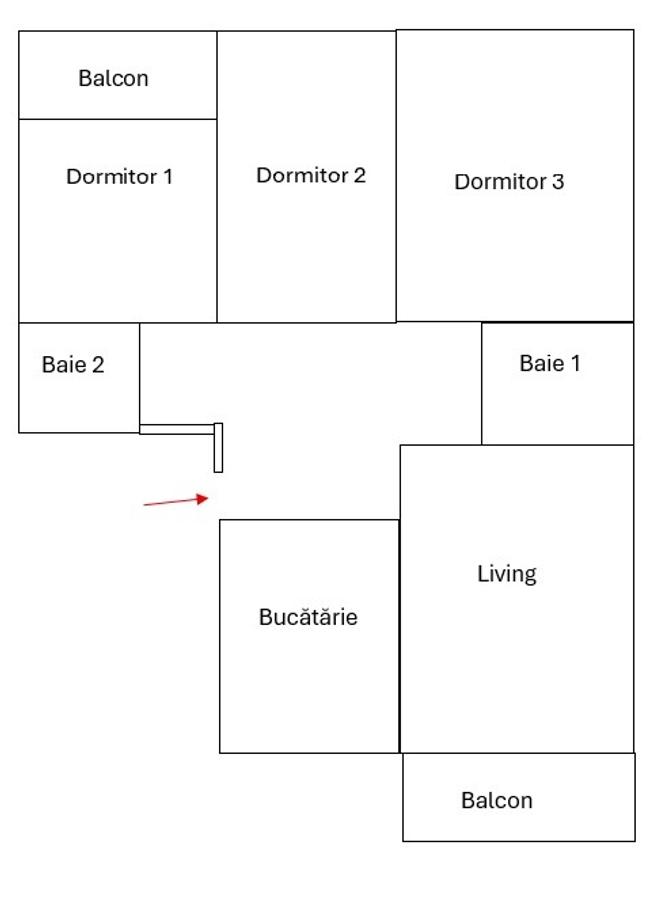 Persoana fizică vând apartament cu 4 camere str Ion Meșter nr.4 - 1