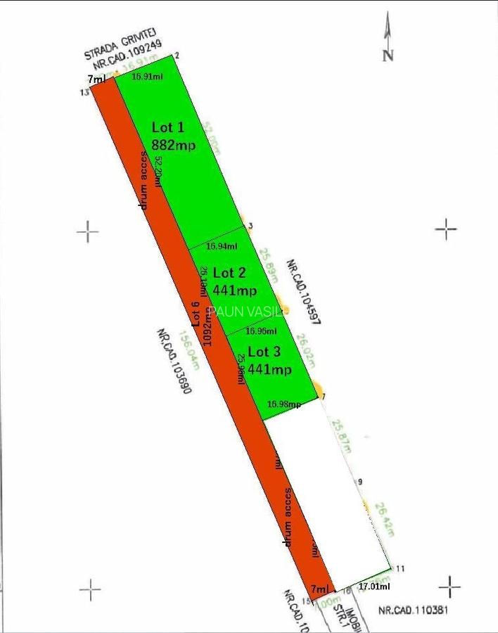Teren Construcții intravilan de 2492 mp, în Odăi - 1
