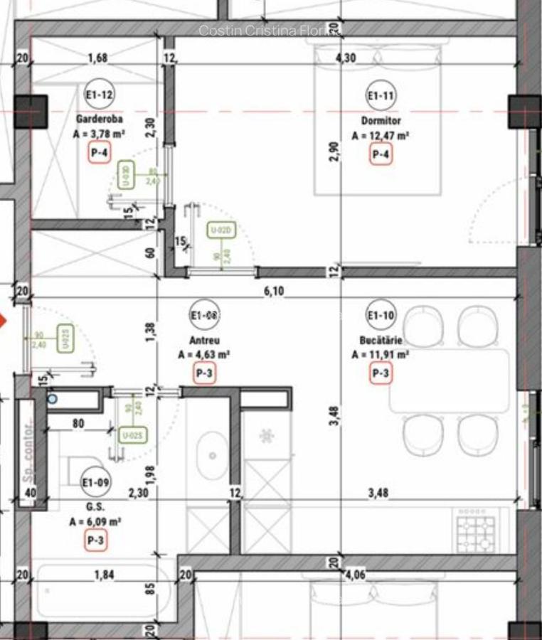 Apartament cu 2 camere semidecomandat în Moșnița Nouă - 5