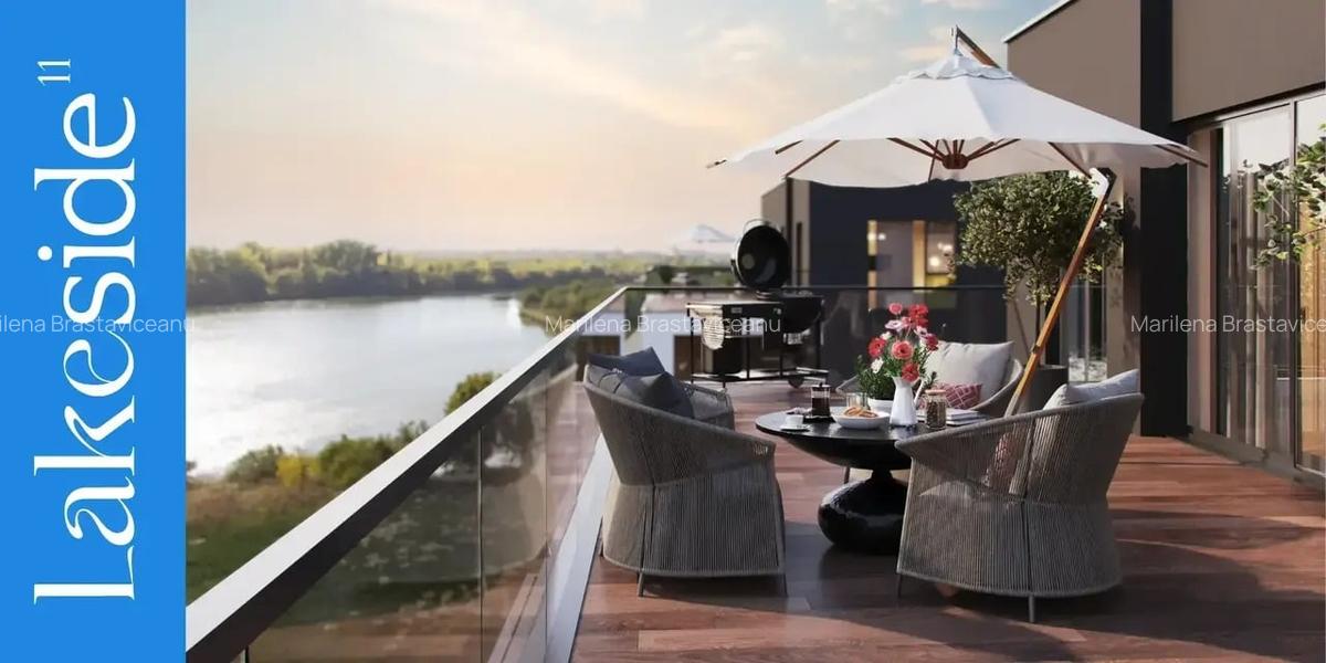 Apartament 3 camere. Lacul Străulești. Terasă. - 7