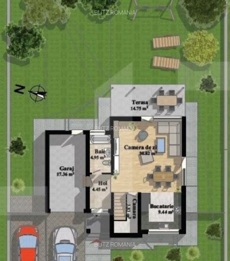 Privelista panoramica! Casa individuala, 139mp utili, teren - 2