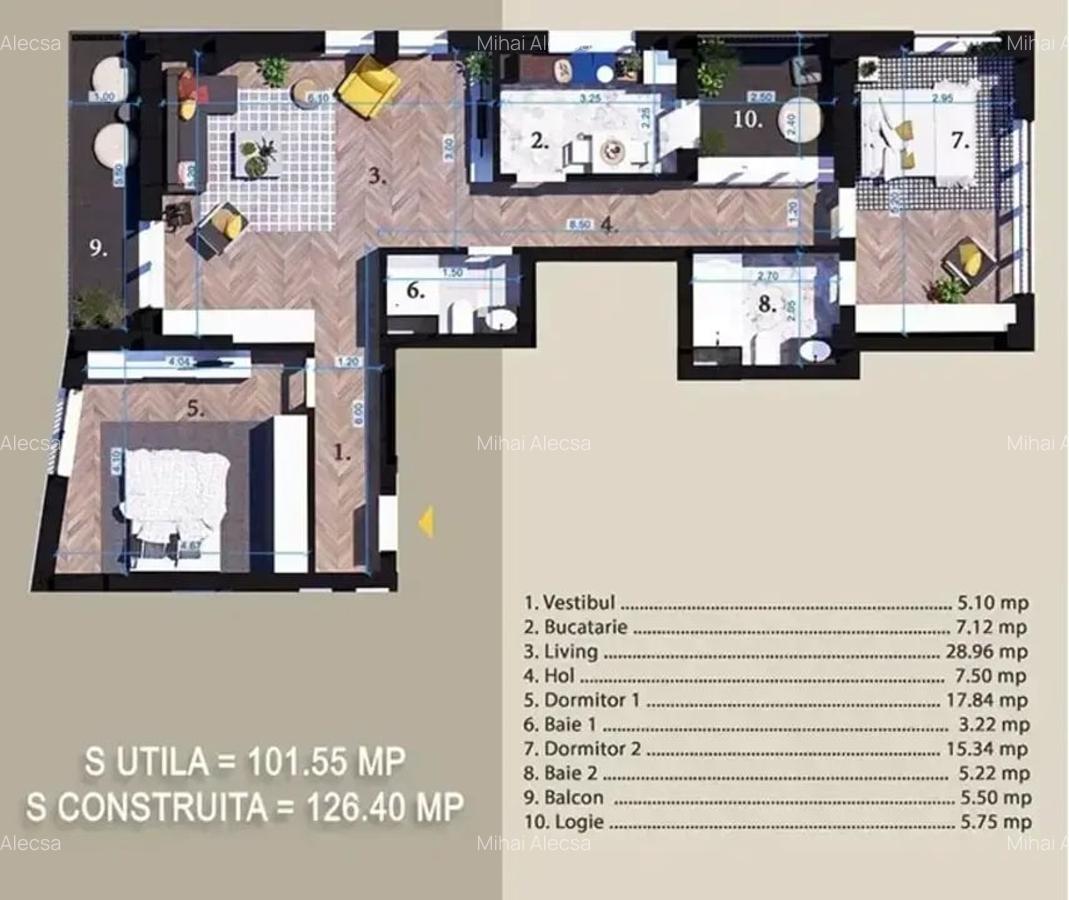 Premium | 3 camere | dezvoltator | STB 6 minute | Martie 2026 - 3