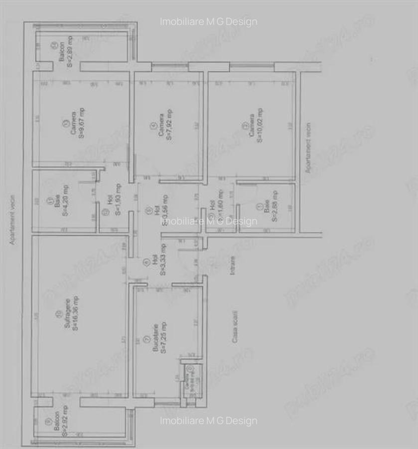 Apartament cu 4 camere decomandat în Girocului - 9
