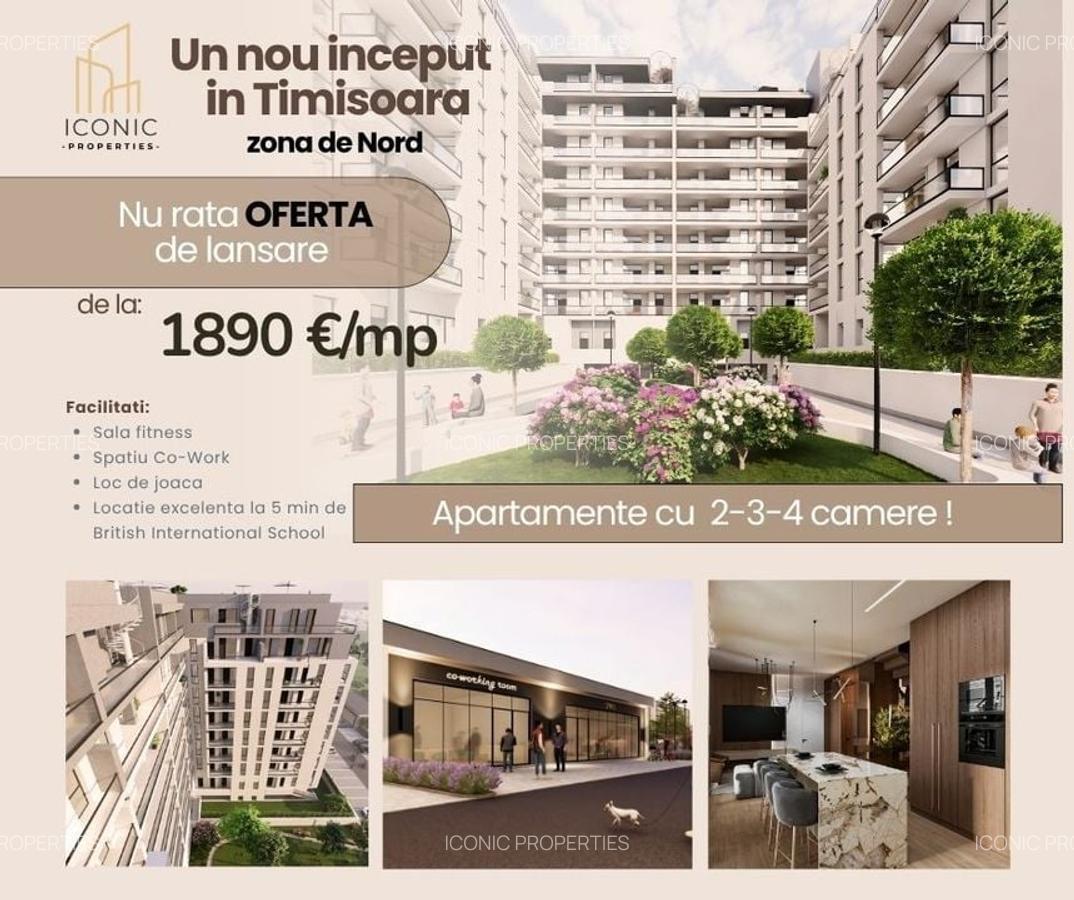 Investeste inteligent - 2 cam, design modern, zona de nord, Timisoara - 1