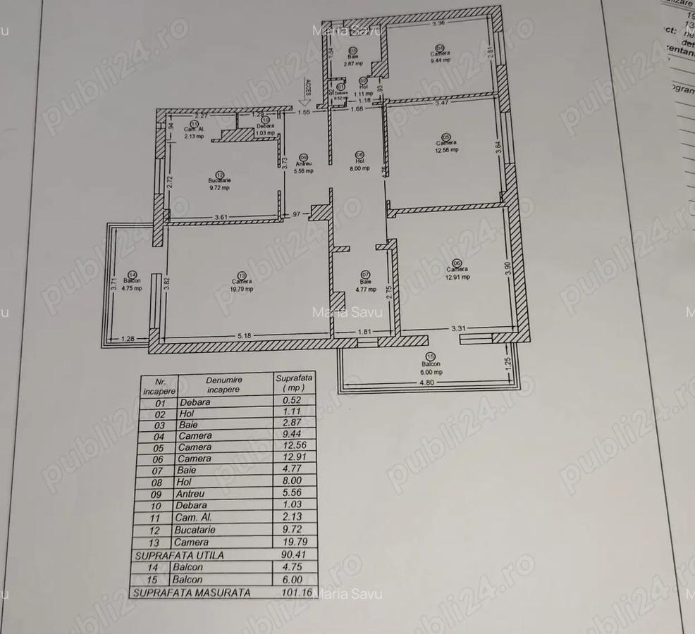 Apartament 4 camere, zona steaua etaj 1 - 2