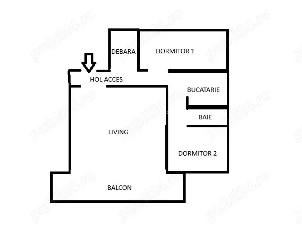 Proprietar inchiriez apartament 3 camere- Complexul studentesc - 5