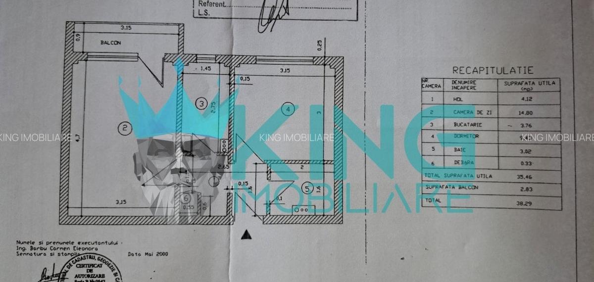 Apartament cu 2 camere decomandat, mobilat în Lujerului - 9
