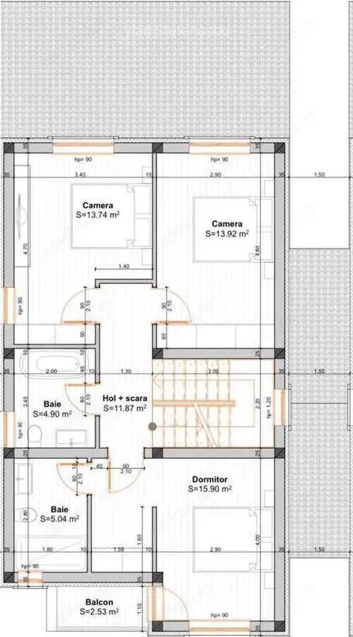 GIROC IQ - Duplex despartit - 5 Camere - 3 Bai - Teren generos - Finisaje premium - 2