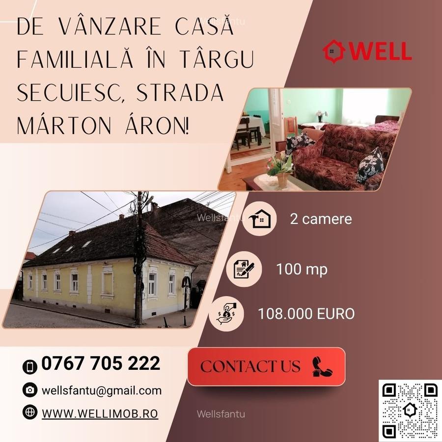De vânzare casă familială în Târgu Secuiesc, pe strada Márton Áron! - 1 De vânzare casă familială în Târgu Secuiesc, pe strada Márton Áron! - 1