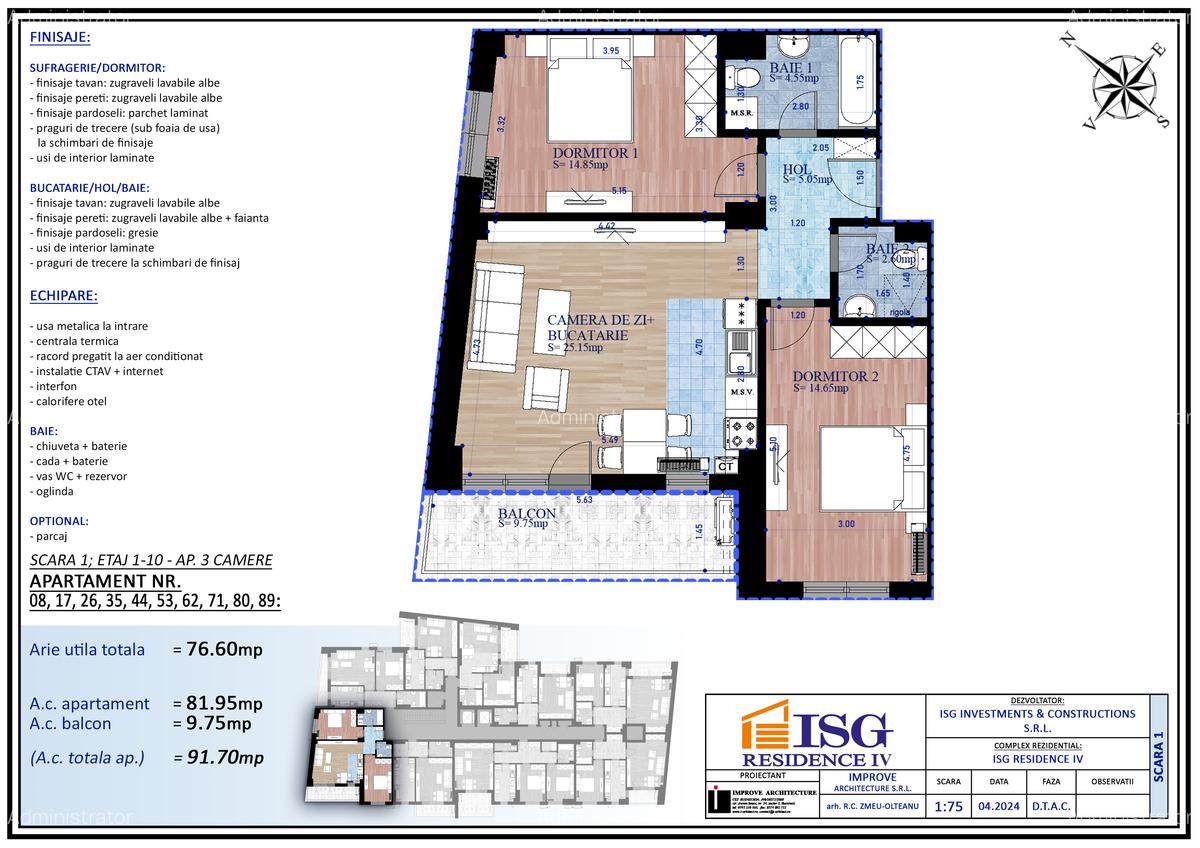 Unirii-Parcul Carol- ISG Residence IV- decomandat, constructie 2026 - 1 Unirii-Parcul Carol- ISG Residence IV- decomandat, constructie 2026 - 1