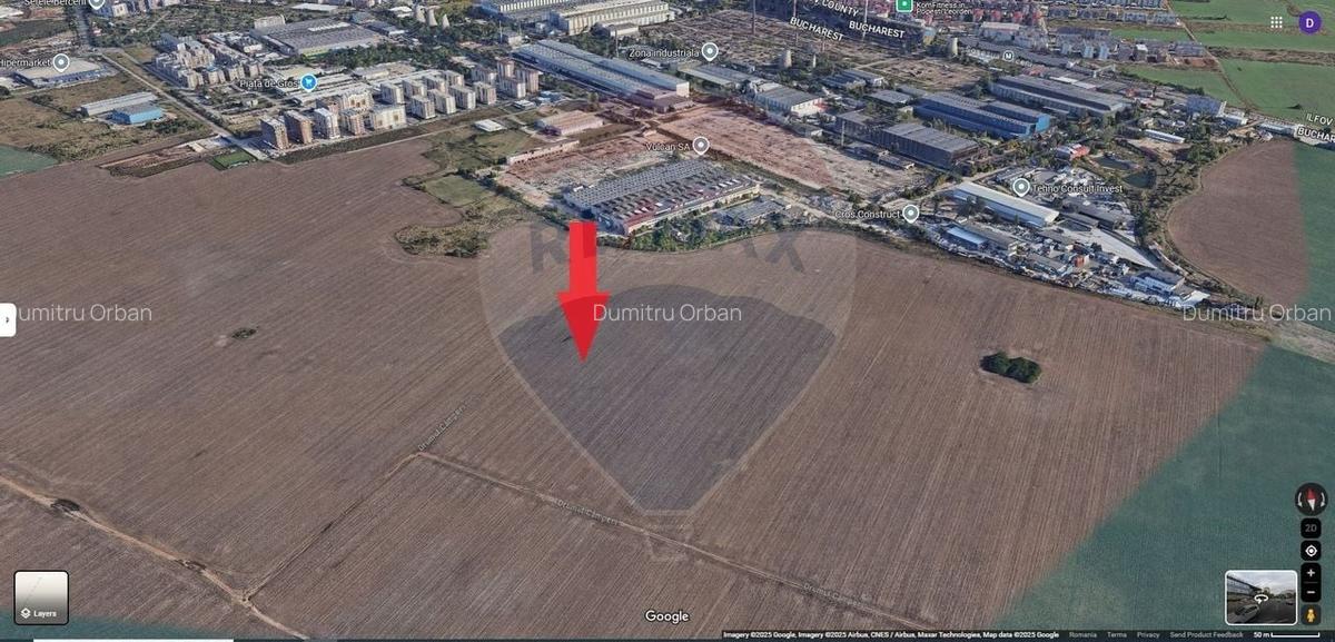 Teren Construcții intravilan de 5510 mp, în P-ța de Gros - 2
