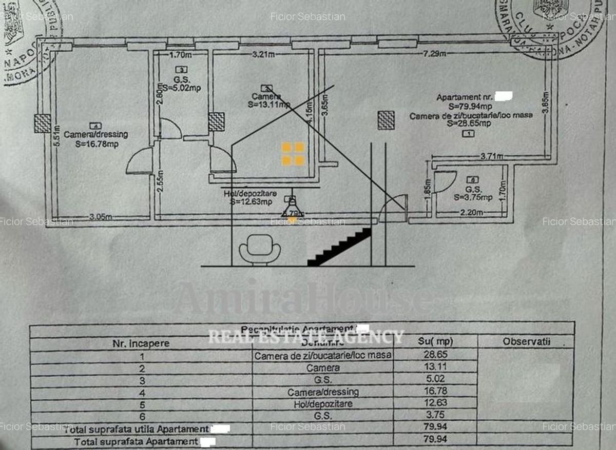 Apartament 3 camere, 80 mp, parcare, finisat, Taietura Turcului - 19